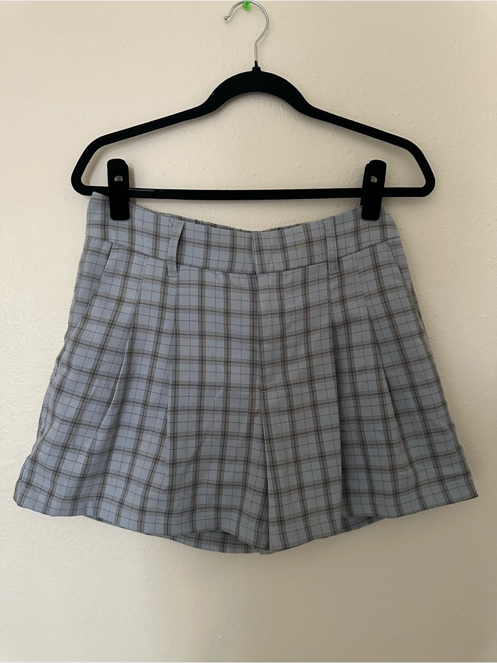 Urban Outfitters Light Blue Plaid Skort